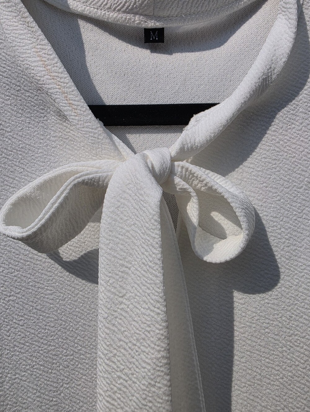 RANPHEE Black & White Bow Neck Short Sleeve Flare Dress Size M - Picture 4 of 8